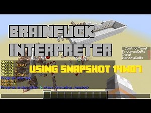 Snapshot 14w07a: "Brainfuck" interpreter using the new scoreboard features