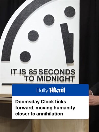 Doomsday Clock Update: Humanity's Dire Threats Revealed