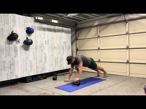 Crossover Kettlebell Push-Up