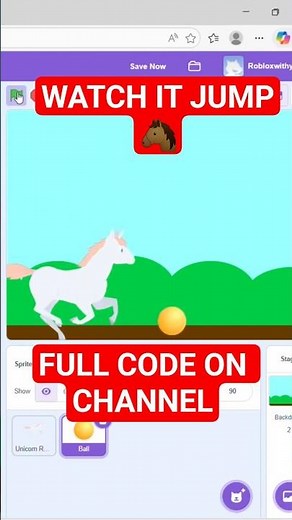 How to make a Jumping Game in Scratch #gaming #coding #scratch