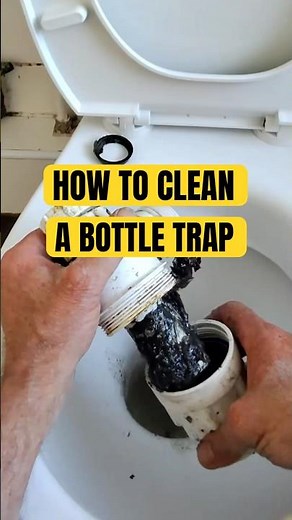 How to remove and clean a bottle trap ASMR
