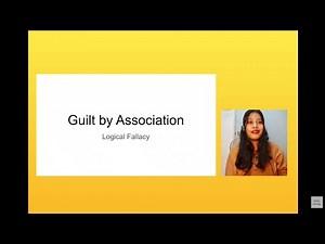Logical fallacy: Guilt by Association