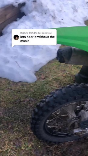 Kawasaki KX85 Full Send Rev with 2-Stroke Oil