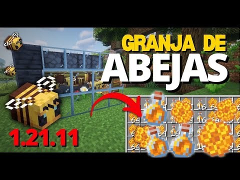 🐝 Cómo Hacer una GRANJA de ABEJAS en Minecraft 1.21.11 | Tutorial Fácil y Eficiente