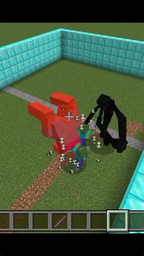 Mutant Zombie vs Mutant Enderman Fight in Minecraft