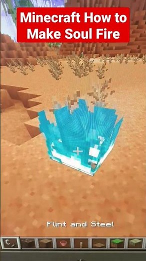 Minecraft How to Make Soul Fire #gameplay #build #minecraft #new #command