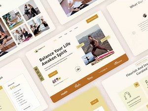 Meditation and Yoga Website Landing Page