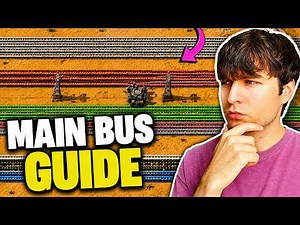 How to Build a Main Bus in Factorio (Early Game Base Layout)