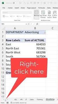 How to Quickly Navigate Between Excel Worksheets Using Worksheet Vertical List #short