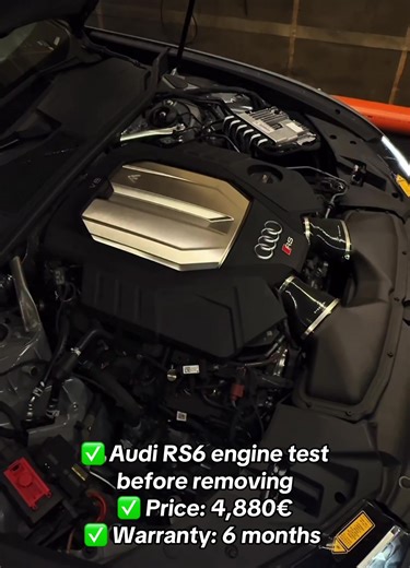 Audi RS6 engine test #fyp #audi #audirs6 #rs6