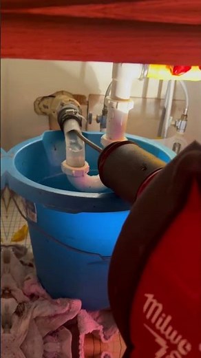 Blocked sink drain? Here’s how to unclog your kitchen sink. ￼ #kitchensink #plumbing #diy #plumber