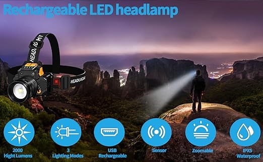 rechargeable led headlamp