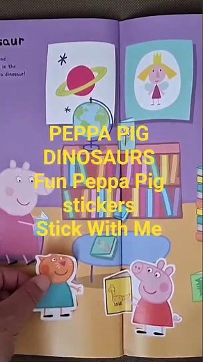 PEPPA PIG DINOSAURS. Peppa's Stickers book