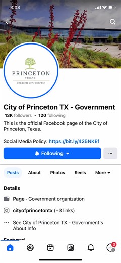 Stay in the loop! If you want to be sure you’re seeing all our updates, events, and important announcements, add us to your Favorites on Facebook. | City of Princeton TX - Government