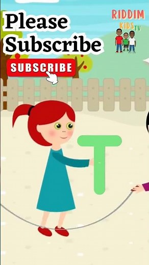 ABC Jump rope | Learning for Toddlers or Kids ages 5 to 7 #nurseryrhymes #shorts #learnabc #abcsong