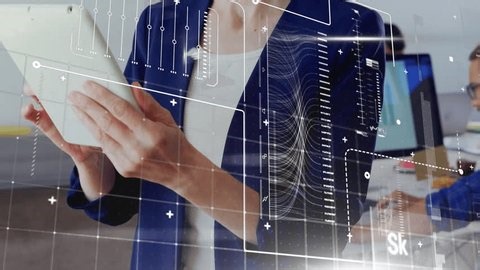 clip-3989560763-animation-computer-language-texts-graphs-map-on