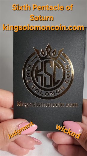 🛑 Sixth Pentacle of Saturn — Seal of Judgment & Spiritual Authority ⚖️ The Sixth Pentacle of Saturn is described in the traditional lore as a powerful tool of “judgment upon enemies.” Around its circle are mystical Saturnian characters and the Hebrew invocation, “Set thou a wicked one to be ruler over him, and let Satan stand at his right hand.” Those against whom it is pronounced are said to be “obsessed by demons.” Paired with the 72 Names of God on the reverse, this seal becomes a potent emb