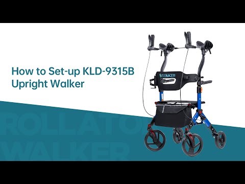 How to Set up Elenker KLD-9315B Upright Rollator Walker with Seat
