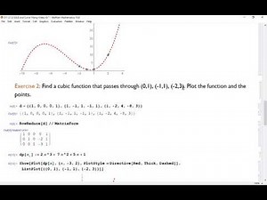 2.1.2 Curve Fitting with Systems of Linear Equations in Mathematica