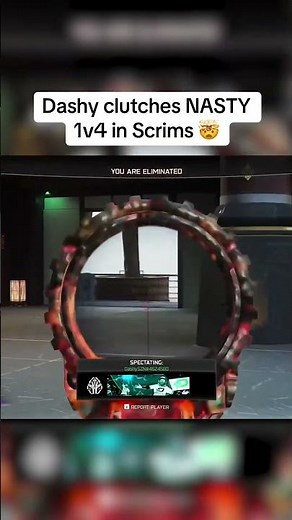 Dashy clutches NASTY 1v4 in Scrims 🤯