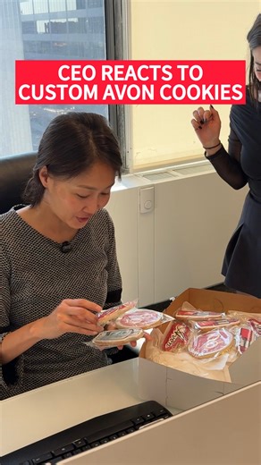 Our branding just got a little sweeter! 🍪🩷 Watch our CEO’s reaction to these custom Avon cookies. 😍 LAST DAY to get 30% off SITEWIDE on orders $75 ! Today's a GREAT day to get yourself that product you've always wanted. 😉📲🛍️ CODE: PARTY30 Canada: PARTY30 | Avon
