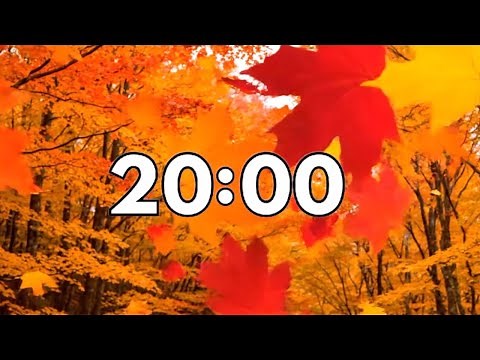 20 Minute Fall Countdown Timer - Autumn Leaves and Wind Ambience