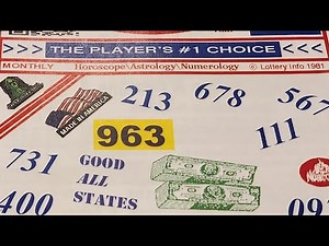 🔥 Hot Numbers April 2026 Lucky Lottery Predictions Sheet Review #pick3 #pick4 #lottery