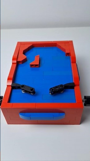 Tiny Pinball machine in LEGO #lego #pinball #diy