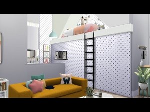 COLORFUL LOFT | The Sims 4 | Speed Build + CC LINKS