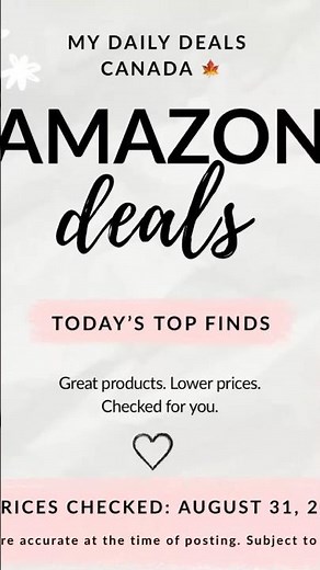 ✨ TODAY’S AMAZON CANADA DEALS 🇨🇦✨ #amazoncanada #canadadeals #shopping #amazon #dailydeals