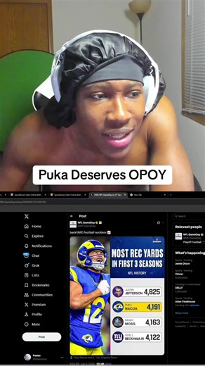Twitch: peaboooo #pukanacua #rams #nfl #football | puka nacua