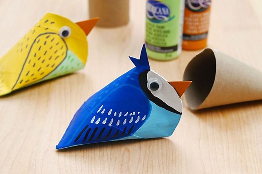 Paper Roll Birds | Toilet Paper Roll Bird Craft