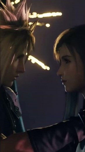 CloTi Romance Scenes: Cloud and Tifa Kiss
