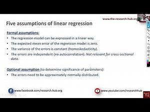 SPSS (16): Testing the five assumptions of linear regression in SPSS