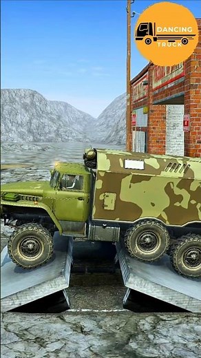 MUDRUNNER SPINTIRES Eps 226. Army Cargo Drags GIANT Turtle Dump Truck Over Speed Bumps