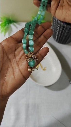 DIY Victoria Stone Necklace with Pendant | Easy Tutorial#shorts