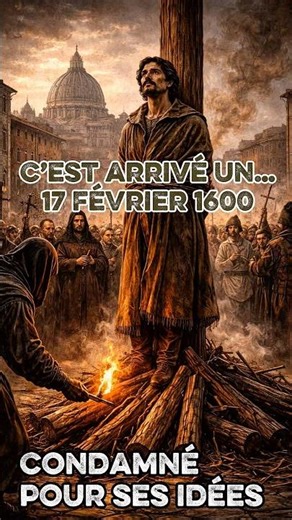 The execution of Giordano Bruno. It happened on February 17th.