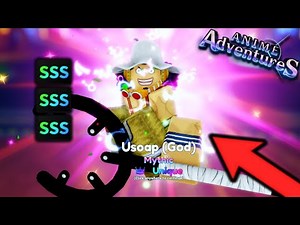 Showcasing Usoap God Unique All SSS In Anime Adventures Update 13! Roblox