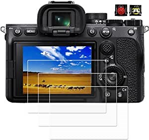 PCTC Screen Protector for Sony RX100V ZV-1 ZV-E10 ZV-1F ZV-1 II Camera & Hot Shoe Cover, [3 +2Pack] 0.3mm 9H Hardness Tempered Glass Screen Protector Anti-Scrach Anti-Fingerprint Anti-Bubble