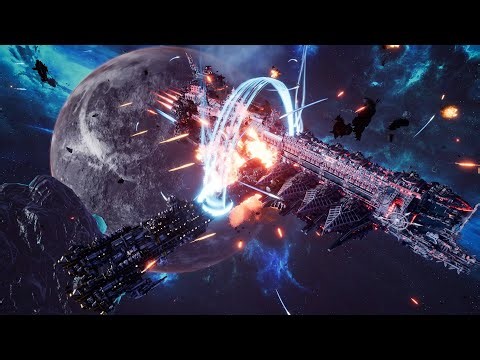 White Scars vs Chaos - Skalgrim Mod - Massive Battle - Battlefleet Gothic Armada 2