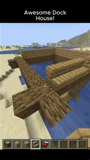 How To make a Cool Dock In Minecraft! #simple #minecraft #awesome #cool #tutorial