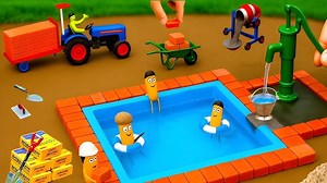 2.7K views · 39 reactions | DIY mini swimming pool science project #diyprojects #farming #scienceproject #diy #fbyシvideo #creative #videos #usa #newyork #diytractor | Mini Rural Project | Facebook