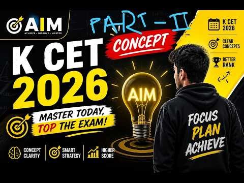 K CET 2026 PART II