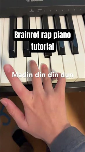 Brainrot rap tutorial on piano [ EASY TUTORIAL ] #piano #music #pianotutorial #pianomusic #brainrot