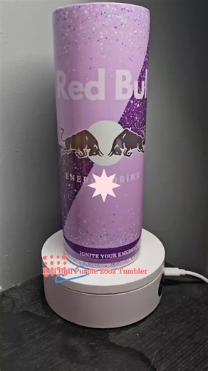 Red Bull Purple Insulated Tumbler 20oz with Energy Drink Design for Enhanced Beverage Experience Drinkware Portable #hydroflask #aestheticdrinkware #purpleglittertumbler #redbull #InsulatedCup