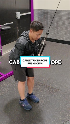 CABLE TRICEP ROPE PUSHDOWN TUTORIAL