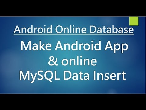 Android online Database - Data Insertion.