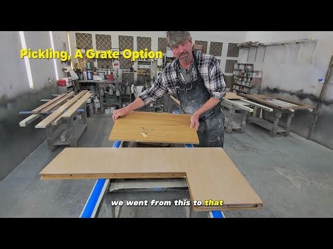 Don't Strip It! "Pickel"It! Staining over your finished cabinets? #finishing #spraying #tutorial