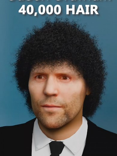 Jason Statham Hair Simulation in Blender