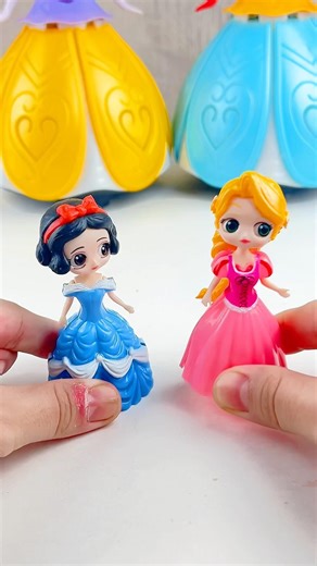 Rappunsel & Snowwhite transformation #disney #toys #unboxing #funny